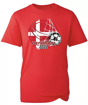 Buy Denmark Football Shirt Organic T Shirt TShirt T-Shirt World Cup Mens Supporter • 50£