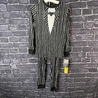 Buy Nightmare Before Christmas Size 12 Jack Pajama Set Black White Stripe • 11.21£