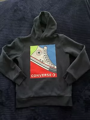 Buy Converse All Star Sneaker Print Blue Hoodie Top Age 12-13 Years • 4.90£