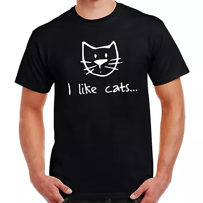 Buy I Like Cats T-Shirt Fun Birthday Gift • 13.49£
