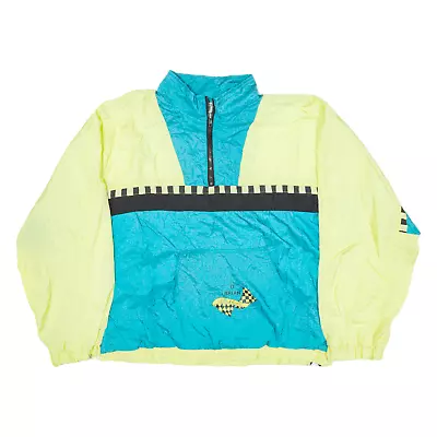 Buy Mens Pullover Jacket Blue Colourblock L • 24.99£