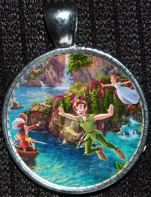 Buy Peter Pan Neverland Croc Captain Hook Disney Silver Pendant Necklace Jewelry • 5.63£