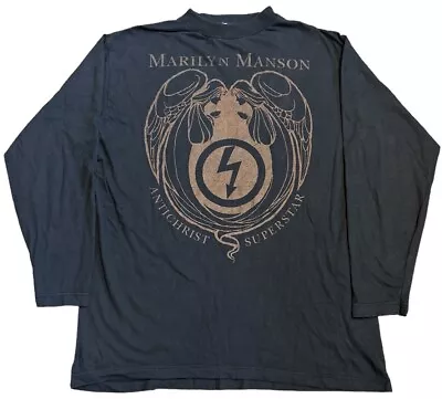 Buy Marilyn Manson Antichrist Superstar 1996 Winterland Long Sleeve T Shirt XL • 200£