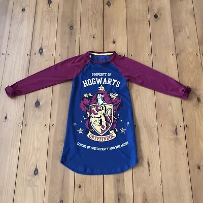 Buy Harry Potter Hogwarts Boys Top Pj Pyjama Tshirt Wizzard Gryffindor Age 7 • 0.99£