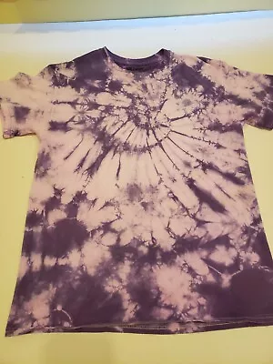 Buy Ladies Gildan Tie Dye T Shirt Size M Pink And Purple • 6.76£