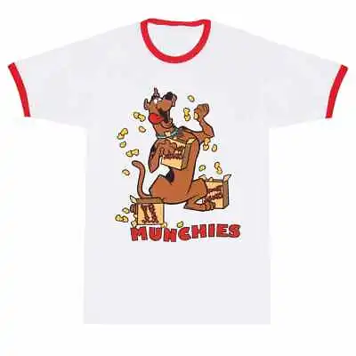 Buy ** Scooby Doo Scooby Snacks Munchies Ringer T-shirt Official ** • 17£
