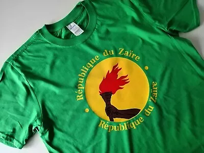Buy Zaire T-Shirts Adults Unisex Retro République Du Congo RDC DR Leopards COD 80s • 10.49£