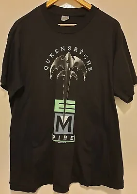 Buy Queensryche 1990 Empire Original Vintage T Shirt Europe Tour 90 . Size L Metal  • 170£