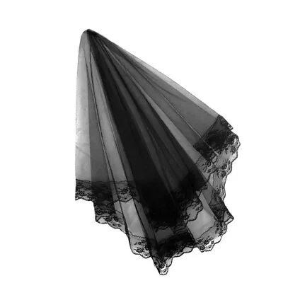 Buy  Bride Bridal Shower Veil Wedding Hair Accessories For Women Black • 9.25£