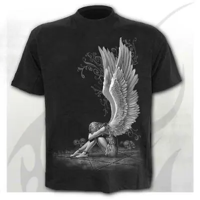 Buy Spiral Direct Enslaved Angel Black Mens T-Shirt Heavy Metal Gothic Tattoo Biker • 25.25£