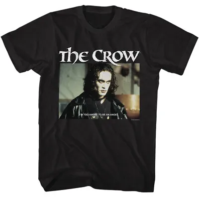 Buy The Crow 1994 Movie Eric Draven I'm Too Angry To Be An Angel Men's T Shirt • 38.46£
