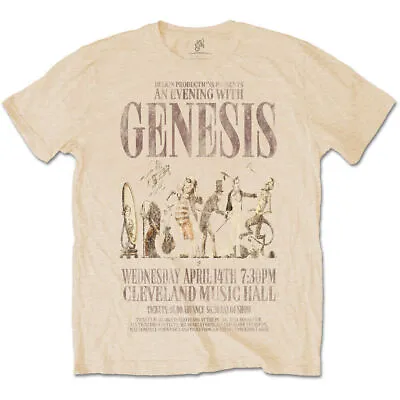 Buy Official Genesis An Evening With Mens Gold T Shirt Genesis Classic Unisex Tee • 14.50£
