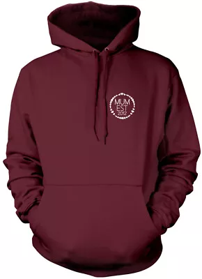 Buy Mum EST. 2012 Pocket Unisex Hoodie Mother New Mummy Mama First Mothers Day Gift • 16.99£