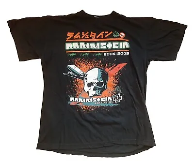 Buy RAMMSTEIN Vintage T Shirt L Reise Euro Tour 2004 LP Metal Industrial NIN CD USA • 118.80£