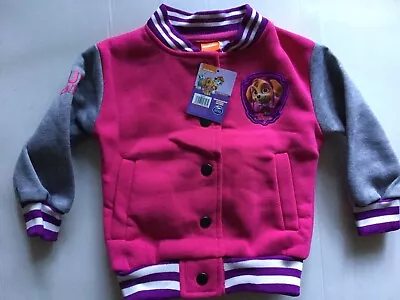 Buy Baby Girl Pink Baseball Style Jacket With Paw Patrol Detail Size 18-24 Months  • 9.99£