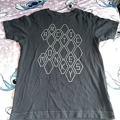 Buy Arctic Monkeys Tour T Shirt 2018 Hexagon Print With Back Graphic Size Small • 20£
