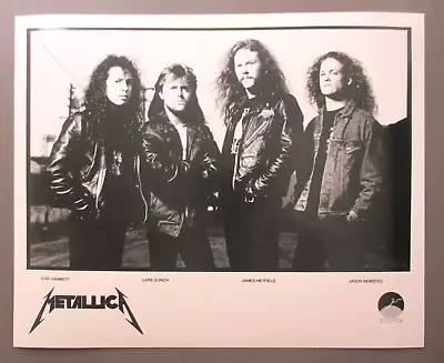 Buy Metallica Black & White 8X10 Glossy Promo Photo In Leather Jackets ! • 4.73£