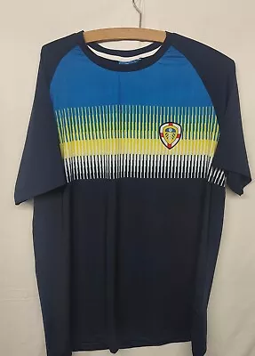 Buy Leeds United Mens Official T-Shirt Blue - Medium Slim Fit Fan Top VGC • 12£