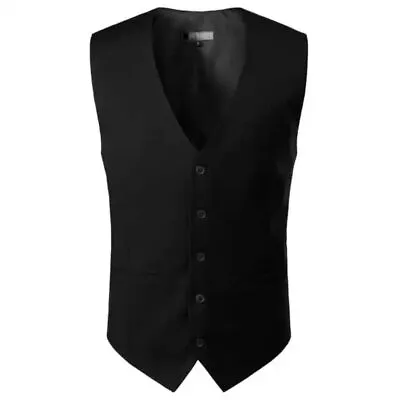 Buy Men's WAISTCOAT For WEDDING WAITERS BAR STAFF Vest Tops Waist Coats Fancy Dress  • 9.45£