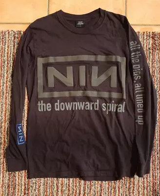 Buy Nine Inch Nails 1994 SELF DESTRUCT TOUR Long Sleeve Shirt Marilyn Manson • 115£