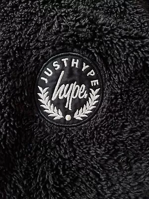 Buy Hype Logo Kids Teddy Bear Jumper Hooded Top Hoody Long Sleeve Age 15 Years Black • 2.99£