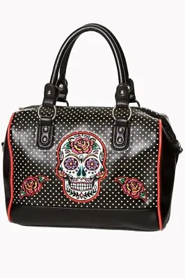 Buy BANNED Apparel 'Dia De Muertos' Handbag Purse Sugar Skull Punk/Goth Style • 27.99£