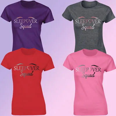 Buy Sleepover Squad Ladies Kids T-Shirt Pyjama PJ Slumber Party Tee Top • 7.99£
