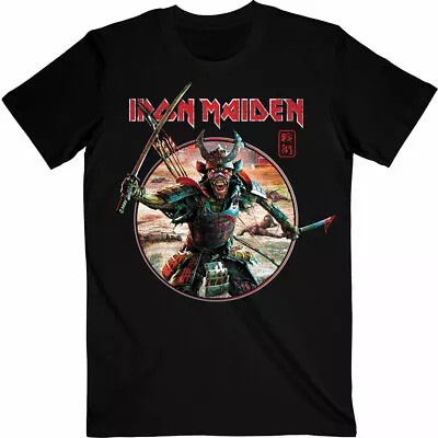 Buy IRON MAIDEN Unisex T- Shirt - Senjutsu Eddie Warrior Circle  Black Cotton  • 16.99£