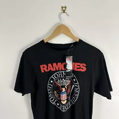 Buy Men’s Vintage The Ramones 2010's Rock Graphic Black XS T-Shirt • 20£