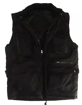 Buy MENS 10 POCKET BODY WARMER Gents Plain Black Heavy Duty Padded Jacket Gilet • 24.40£