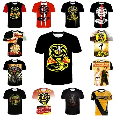 Buy Cobra Kai T-Shirt Karate Kids Adults Casual Short Sleeve T-Shirt Tee Top Gift UK • 6.96£