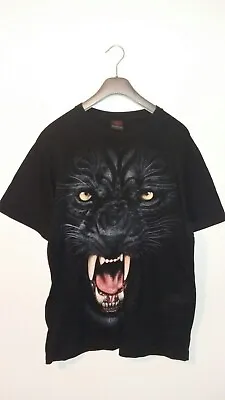 Buy Mens Spiral  Black Panther  T-shirt Size Large                       • 14£