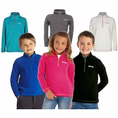 Buy Regatta Hotshot II Kids Half Zip Up School Fleece Boys Girls Sizes 3-16Years • 7.99£