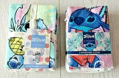 Buy Primark Lilo And Stitch Microfibre Cleaning Cloths Pack Of 4 Gift BNWT • 6.99£