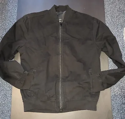 Buy New Look Men's Black Cotton Twill Bomber Jacket - XS • 10£