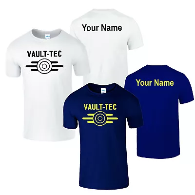 Buy Personalised Vault Tec Kids Tshirt Retro Cool Comic Arcade Fallout Unisex Tee • 8.49£