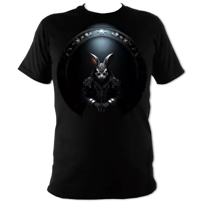 Buy Evil Bunny Corporation T-shirt On High Quality Black Cotton • 18.95£