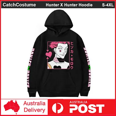 Buy Hunter X Hunter Hisoka Hoodie Sweatshirt Pullover Jumper Hooded Sweater Black • 19.22£
