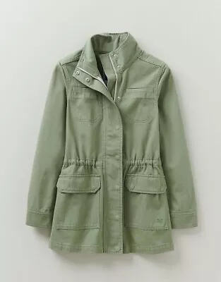 Buy Crew Clothing Company Ladies Twill Khaki Green Utility Jacket UK10 New RRP £65 • 24£