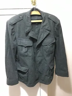 Buy Genuine Vintage Swiss Military Army Stone Grey Wool Tunic Field Jacket [JR136]  • 14.99£