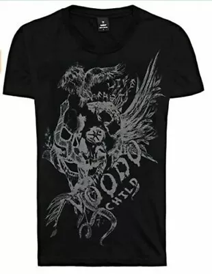 Buy T Shirt Mens Designer Urban Rock Tattoo Style Black Medium New Sealed With Tags • 18.31£