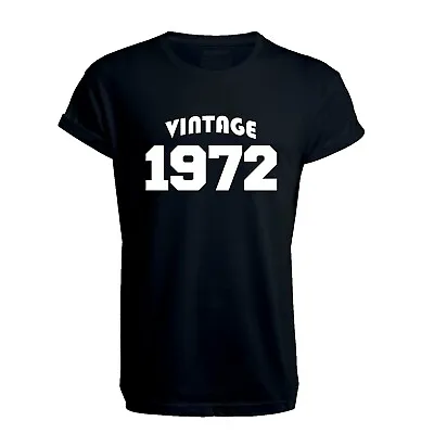 Buy Vintage 1972 T Shirt - 50th Birthday T Shirt, Classic, Gift, Birth Year • 9.99£