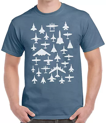 Buy Planes, Fighters, Jets - Screen Printed T-Shirt • 11.99£