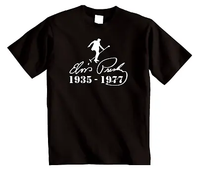 Buy Elvis Presley Memorial T Shirt 1935 - 1977 The King Unisex T-Shirt Retro Elvis • 11.95£