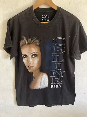Buy Goat Crew Celine Dion T-Shirt Tee Black Size Small 100% Cotton Short Sleeve • 18.96£
