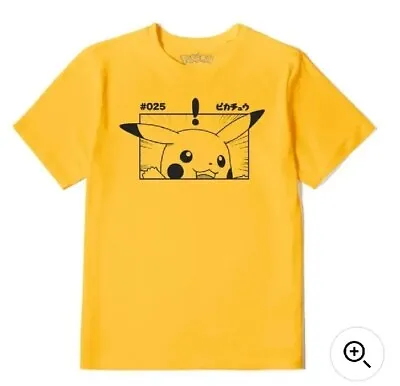 Buy Pokémon Pikachu T-Shirt Mustard Yellow Size Medium M Zavvi • 19.99£