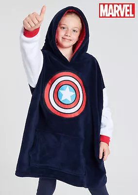 Buy Marvel Oversized Blanket Hoodie For Kids - Captain America • 19.49£