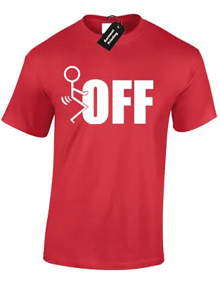 Buy F*ck Off Stickman Mens T Shirt Tee Funny Rude Joke Novelty Humour Printed Design • 8.99£