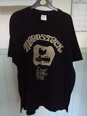 Buy Woodstock T Shirt Black 3XL • 3.99£
