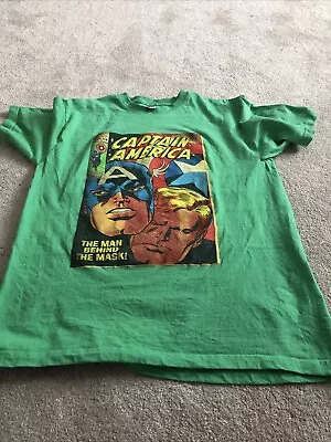 Buy Marvel Captain America T Shirt Size Medium • 7.50£